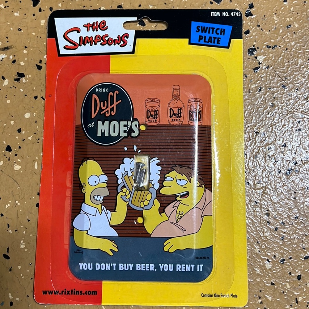 Brand New Simpsons Switch Plate
